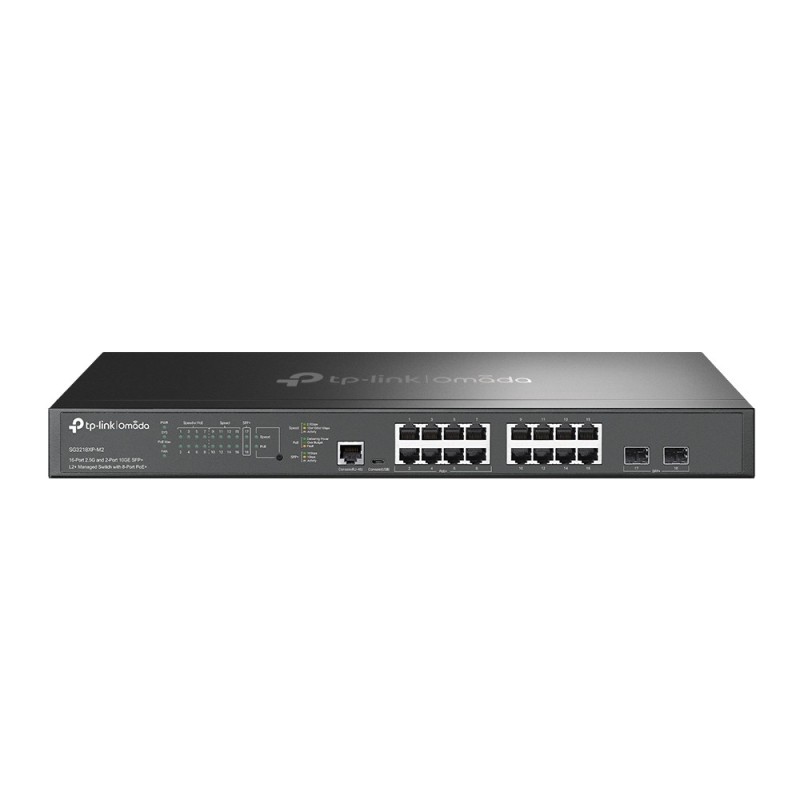 SWITCH 16P 25GBASE-T POE+ 2SLOT 10GE SFP+ MANAGED L2+ OMADA