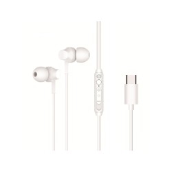 AURICOLARI BRENDAN03W IN-EAR CON CONNETTORE TIPO C - BIANCO