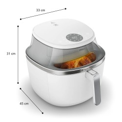 FRIGGITRICE AD ARIA  XXL BIANCA 72 LITRI CON FINESTRA 16 PROGRAMMI