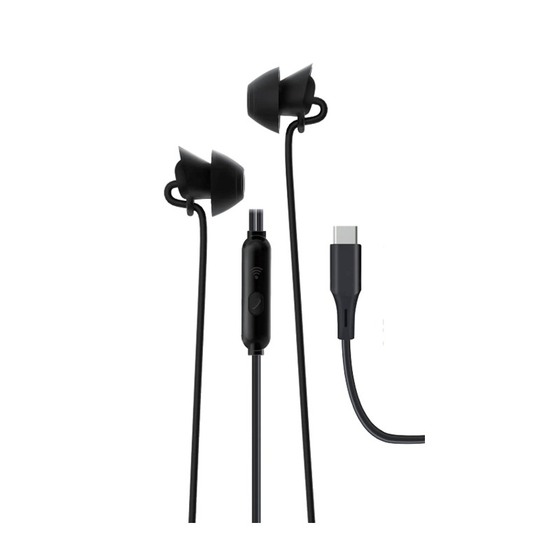 AURICOLARI USB TYPE-C PER DORMIRE EP 6020 NERO