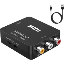 CONVERTITORE DA RCA A HDMI 1080P MINI AV A HDMI COMPOSITO CVBS AV2HDMI