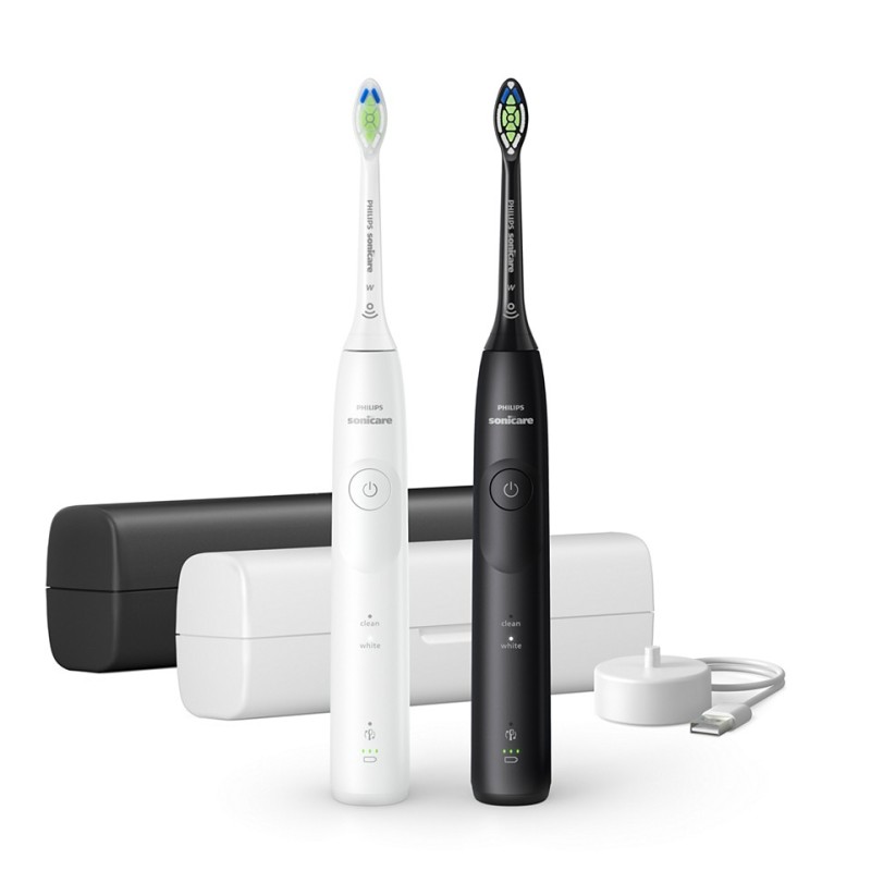 SPAZZOLINO DA DENTI ELETTRICO HX711902 NERO 5300 KIT 2PCS
