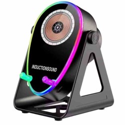 SUPPORTO TELEFONO CON RICARICA WIRELESS + CASSA BLUETOOTH INDUCTIONSOUND 2IN1 NERO