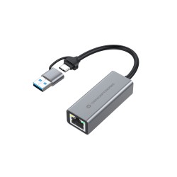 ADATTATORE USB-CA A GIGABIT 2IN1 ABBY08G