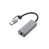 ADATTATORE USB-CA A GIGABIT 2IN1 ABBY08G