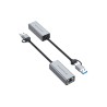 ADATTATORE USB-CA A GIGABIT 2IN1 ABBY08G
