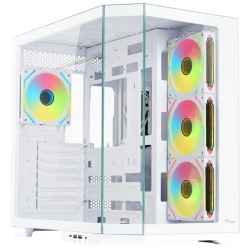 CASE GAMING DARK CAVE AKU - NO ALIMENTATORE - ARGB FAN - BIANCO ITGCADCAKW
