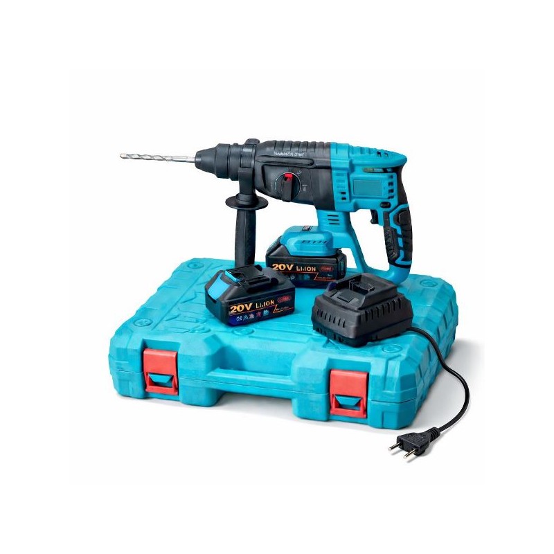 TRAPANO ELETTRICO A PERCUSSIONE CON DOPPIA BATTERIA 20V21V 88VFMAX