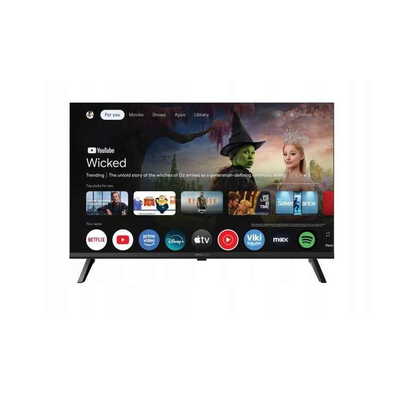 TV LED 32 QT320HGT HD SMART GOOGLE TV WIFI BLUETOOTH DVB-T2 NERO