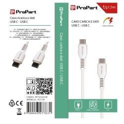 CAVO USB TIPO-C - TIPO-C PP15CC631W ECC150 15MT BIANCO