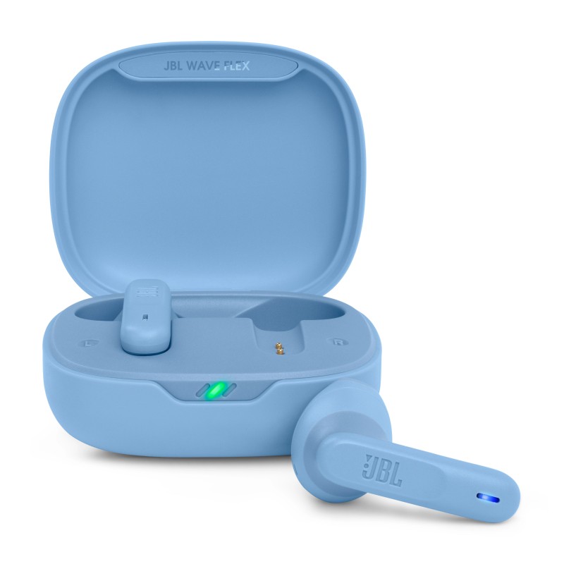 AURICOLARI BLUETOOTH WAVE FLEX + CUSTODIA RICARICA - COLORE BLUE JBLWFLEXBLU