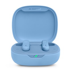 AURICOLARI BLUETOOTH WAVE FLEX + CUSTODIA RICARICA - COLORE BLUE JBLWFLEXBLU
