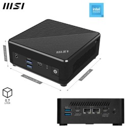PC MSI CUBI NUC CELERON NO HDDRAM CEL N150 SSD M2 DDR5 WIFI VESA