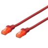 CAVO DI RETE DRITTO NON SCHERMATO CAT6E 3 MT ROSSO DK1614030R
