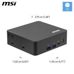 PC MSI CUBI NUC U7 3 16G 1TB W11P U7-355 SSD M2 DDR5 WIFI7 VESA