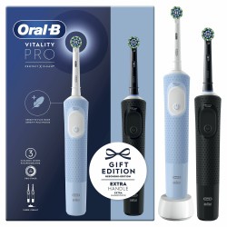 SPAZZOLINO ELETTRICO VITALITY PRO DUO NEROBLU D103