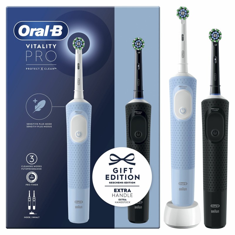 SPAZZOLINO ELETTRICO VITALITY PRO DUO NEROBLU D103