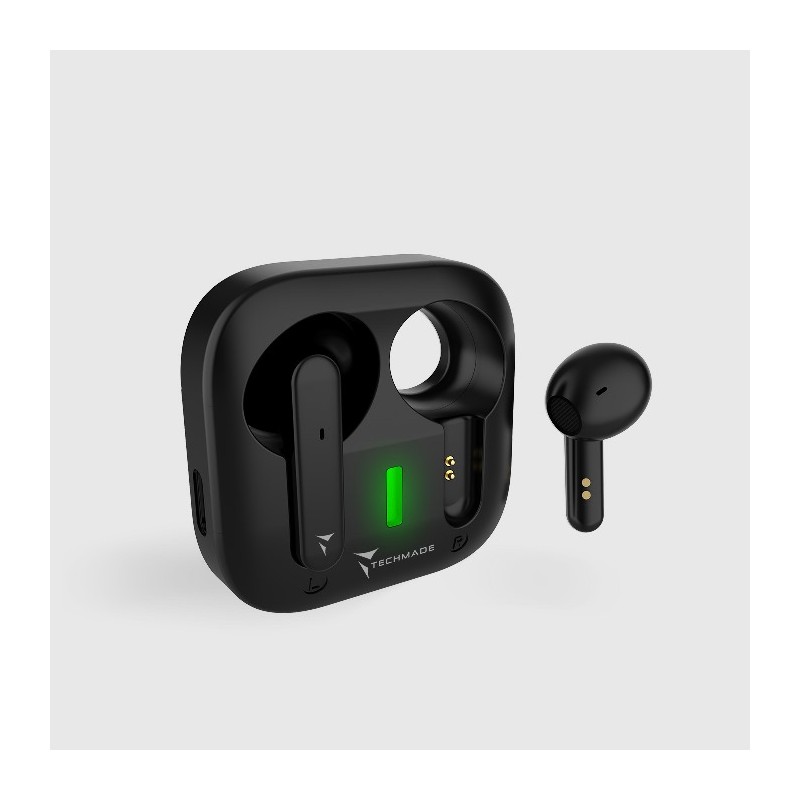 AURICOLARI BLUETOOTH CON BOX DI RICARICA NERI TM-T51-BK
