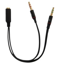 SDOPPIATORE AUDIO PER CUFFIE E MICROFONO SU SMARTPHONE - 1F 35MM - 2M 35MM