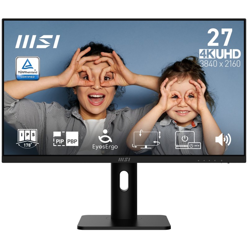 MON 27IPS UHD 4K BK MM PIVOT HDP MSI PRO MP273UP E6 60HZ