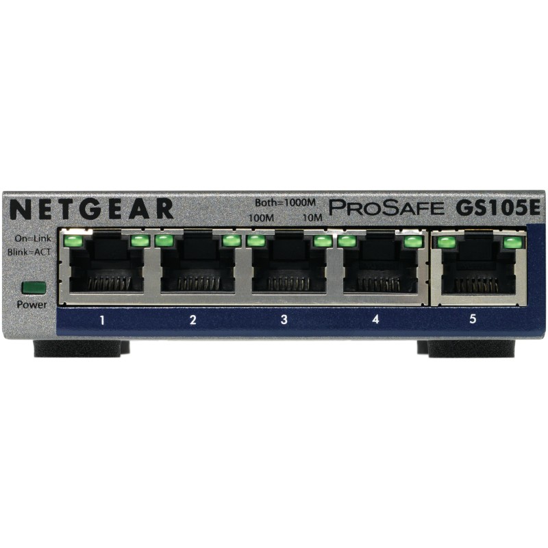 SWITCH RETE 5 PORTE 101001000 GS105E-200PES MANAGED GESTITO