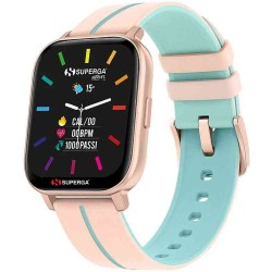 SMARTWATCH SWT-STC021 INK CINTURINO SILICONE BEIGE-TURCHESE  CASSA ALLUMINIO