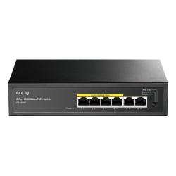 SWITCH RETE 6 PORTE 10100 2 POE 32W FS1006P