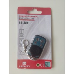 TELECOMANDO UNIVERSALE RF LE-858 RADIOCOMANDO 43392 PORTE CANCELLI - CONFEZIONE PACKAGE