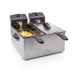 FRIGGITRICE AD OLIO DOPPIA 6L ACCIAIO FR-6937