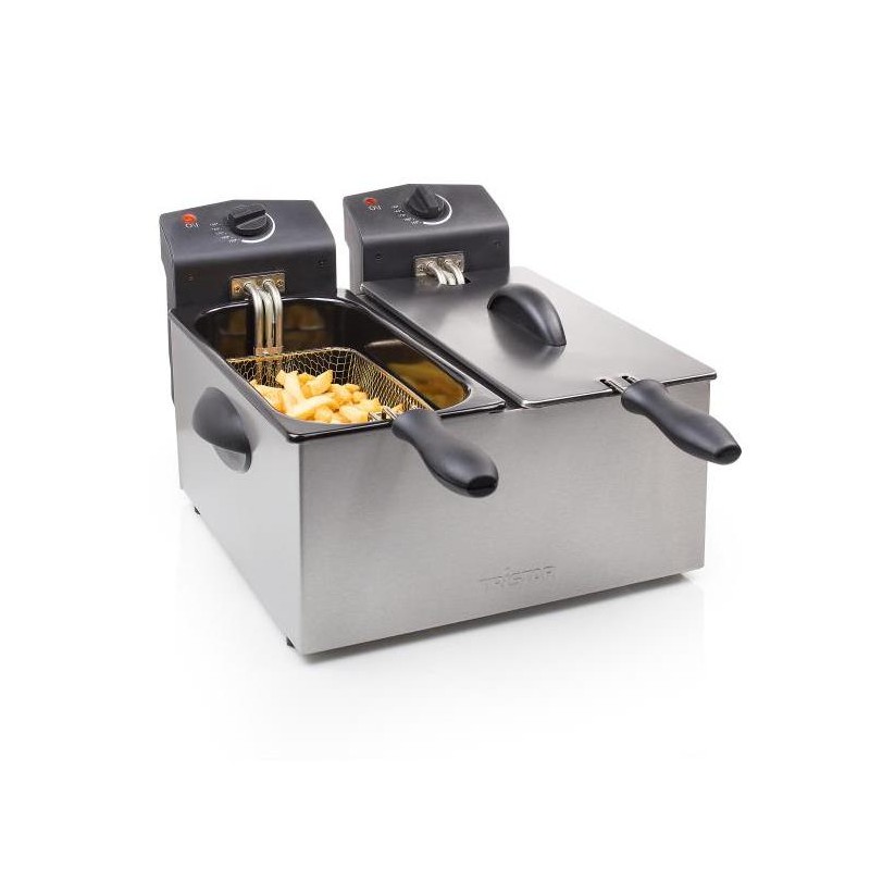 FRIGGITRICE AD OLIO DOPPIA 6L ACCIAIO FR-6937