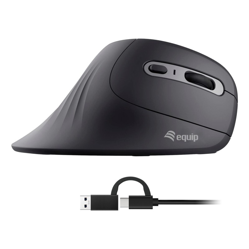 MOUSE ERGONOMICO CON CAVO USB-C+A - VERTICALE 245119