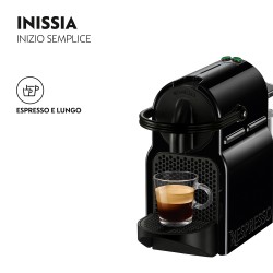 MACCHINA DA CAFF A CAPSULE NESPRESSO INISSIA EN80B COLORE NERO