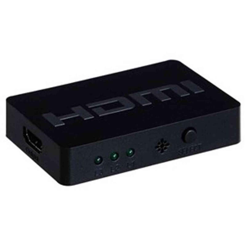 COMMUTATORE MINI SWITCH HDMI 3 PORTE 4Kx2K 30HZ CON TELECOMANDO LKHDS3