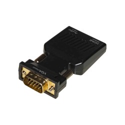 ADATTATORE DA PC VGA + AUDIO 35 MM STEREO A TV O VIDEO HDMI LKADAT129