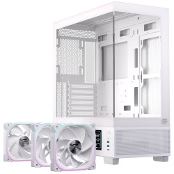 CASE ATX GAMING S501D RGB WHITE ATX RGB BK  GAMING 3 X RGB FANS