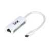 ADATTATORE USB-C MASCHIO  CONNETTORE RJ45 FEMMINA PER RETI GIGABIT 101001000 LKADAT82