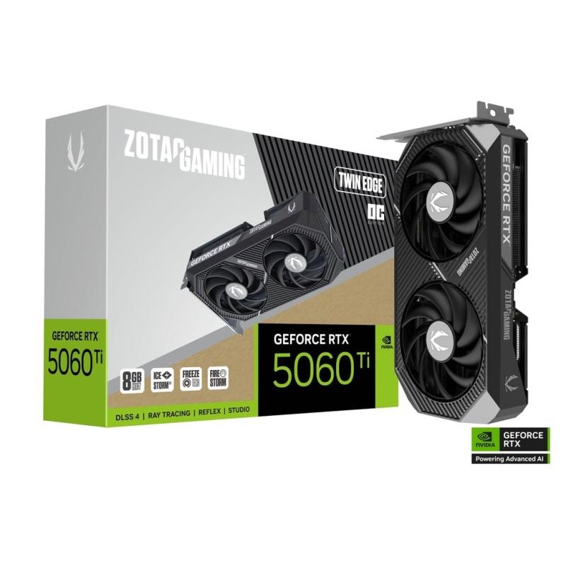 SCHEDA VIDEO GAMING GEFORCE RTX 5060 TI 8GB TWIN EDGE OC ZT-B50610H-10M