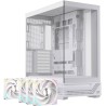 CASE ATX GAMING S800RGBWH ATX RGB BK  GAMING WH 4 X RGB FANS