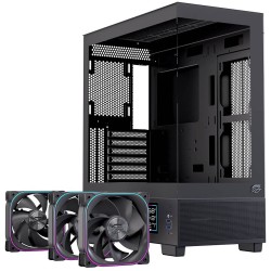 CASE MATX GAMING S501D RGB BLACK MATX RGB BK  GAMING 3 X RGB FANS