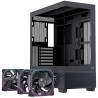 CASE MATX GAMING S501D RGB BLACK MATX RGB BK  GAMING 3 X RGB FANS