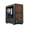 CASE MICROATX GAMING PM400RGBBK MICROATXITX BLACK 3 X RGB FANS