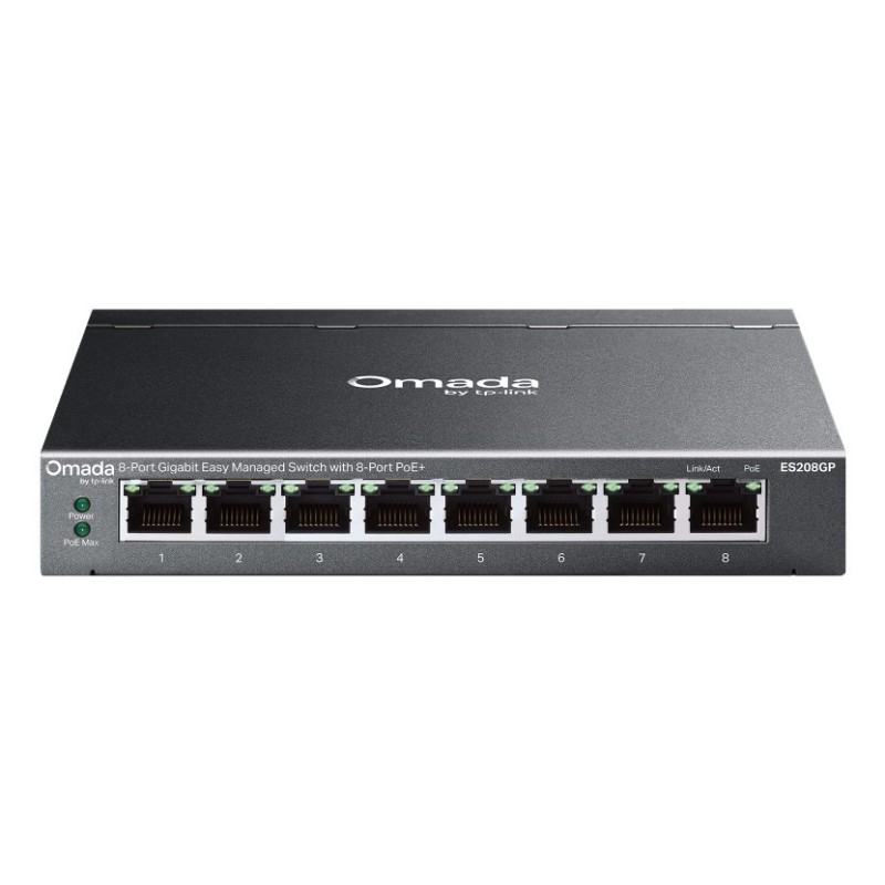 SWITCH OMADA 8-PORTGB POE MANAGED 8XGB RJ45P DESKTOP STEEL INTEG SDN