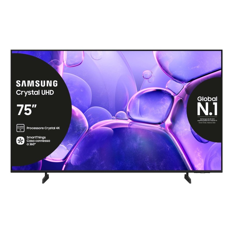TV 75 SAM 4K UHD SMART TV ITALIA LAN DVT2 DVBS2 HDR10 ITALIA CRYSTAL