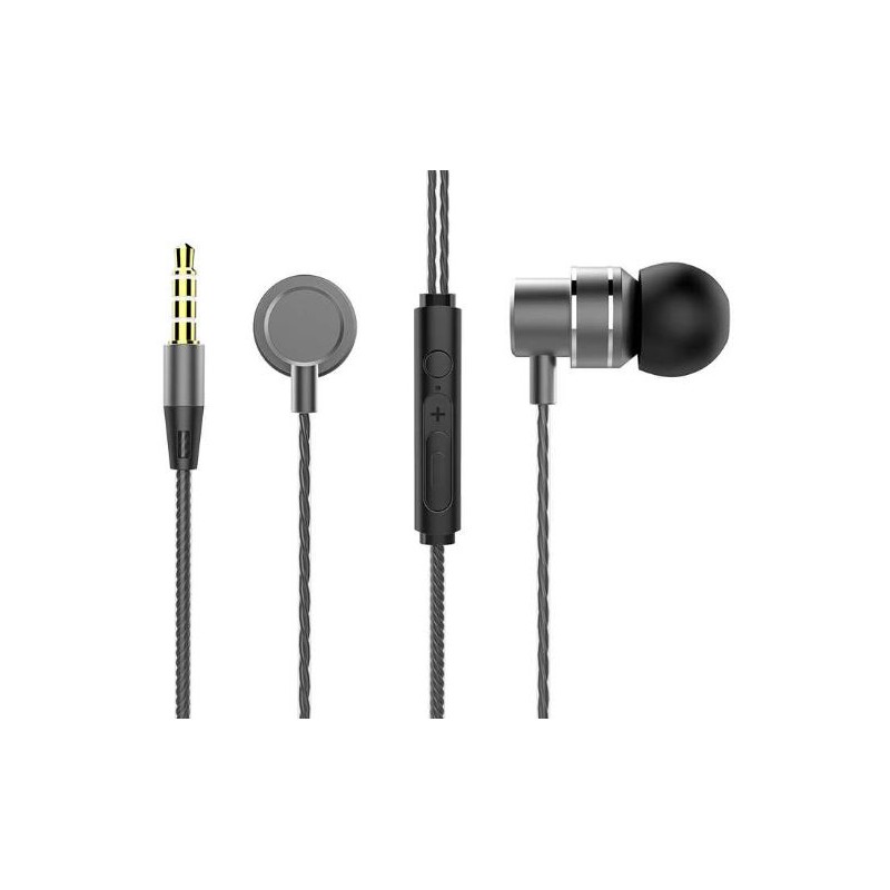 AURICOLARI CON MICROFONO LENOVO METAL EARBUDS BLACK