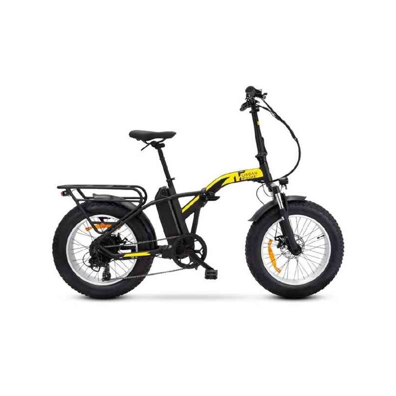 BICI ELETTRICA CON PEDALATA ASSISTITA PRIME FAT UP-BI-250001 MADCAT RUOTE 20 - 250W - GIALLONERO