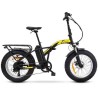BICI ELETTRICA CON PEDALATA ASSISTITA PRIME FAT UP-BI-250001 MADCAT RUOTE 20 - 250W - GIALLONERO