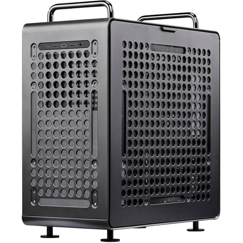 CASE MIDITOWER NO PSU QUBE 540 VETRO SX - ATX MATX MITX - IRON