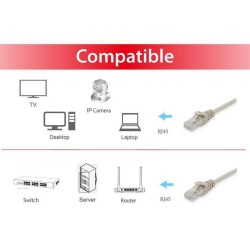 CAVO RETE UTP CAT6 1MT BEIGE