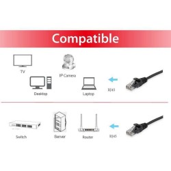 CAVO RETE UTP CAT6 1MT NERO