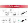 CAVO RETE UTP CAT6 1MT NERO